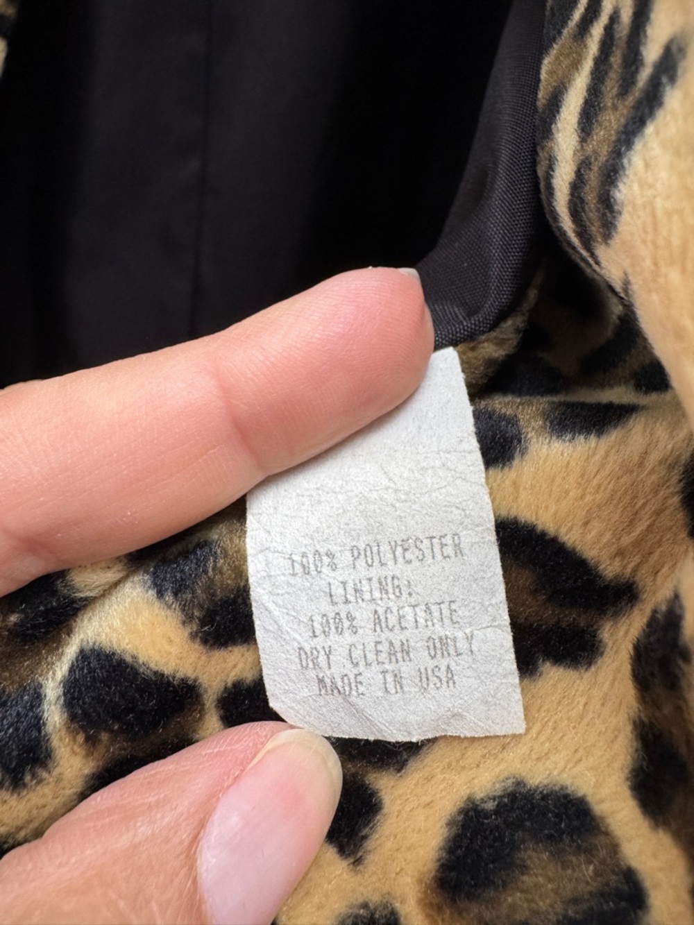 Leopard Print Faux Fur Long Trench Coat Jacket Animal Print - Picture 7 of 12